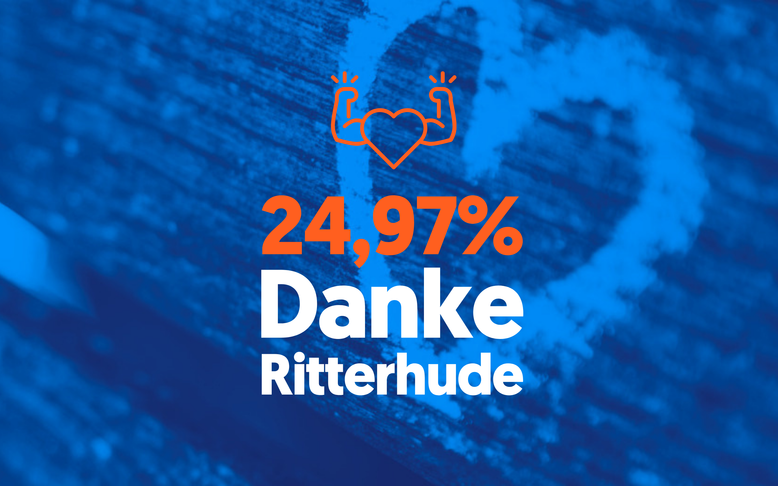 24,97 Prozent. Danke, Ritterhude!